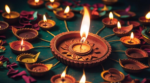 Feliz Diwali bela imagem de fundo