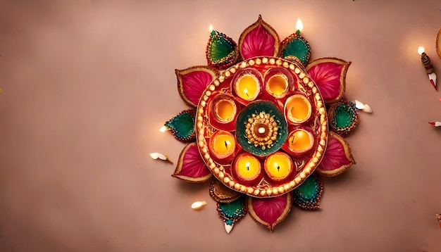 Feliz Diwali de fundo