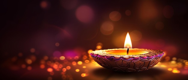 Feliz Diwali Diwali Diya Generativo Ai