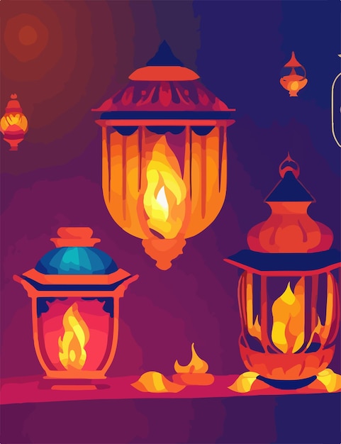 Feliz Diwali con un fondo colorido