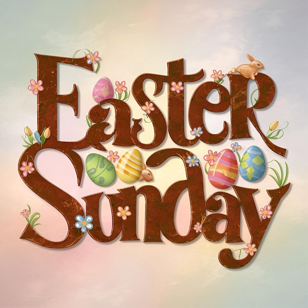 Feliz domingo de Pascua Alegría Renovación y bendiciones
