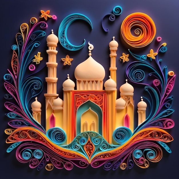 Feliz Eid Quilling