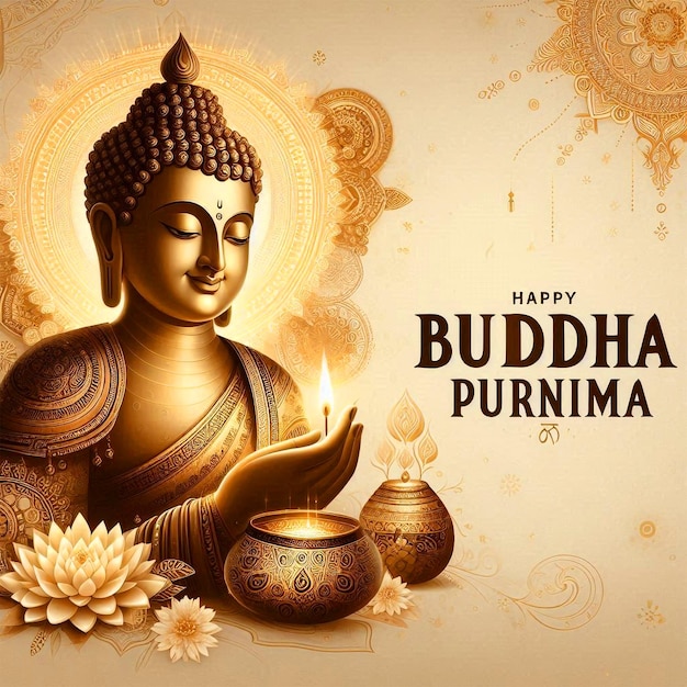 Feliz Festival de Buda Purnima Antecedentes Día de Vesak Día de Buda Jayanti Día de Buda