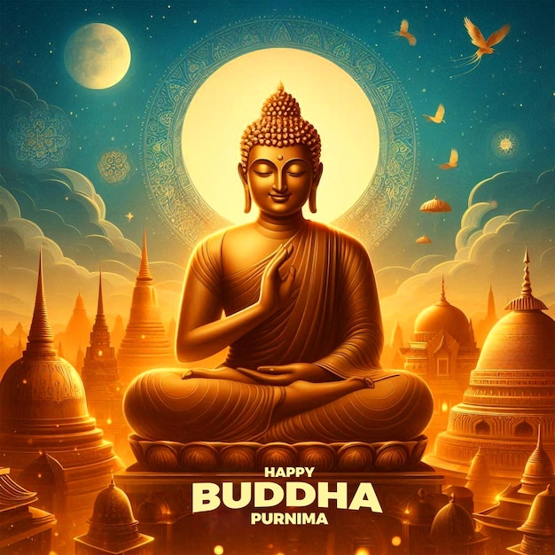 Feliz Festival de Buda Purnima Antecedentes Día de Vesak Día de Buda Jayanti Día de Buda