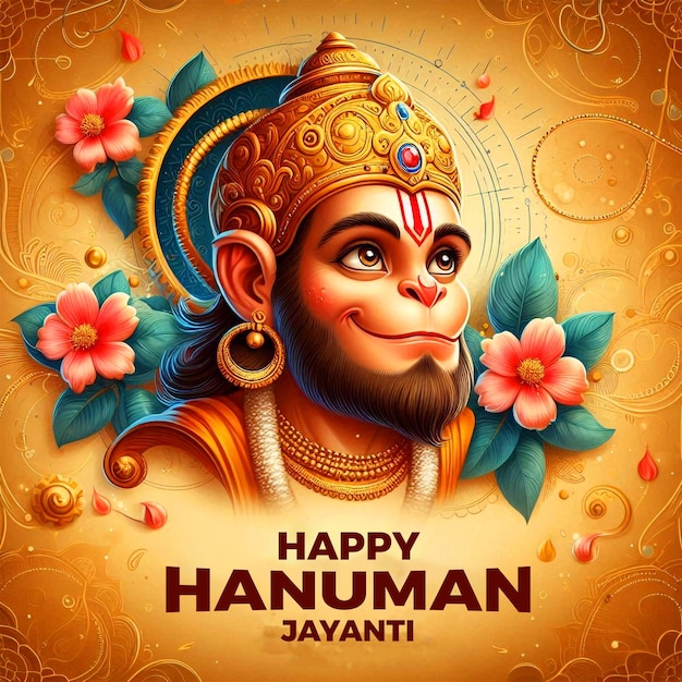 Foto feliz festival de hanuman jayanti el trasfondo