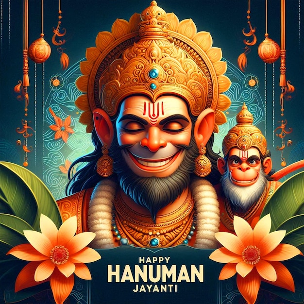 Feliz festival de Hanuman Jayanti El trasfondo