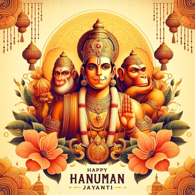 Feliz festival de Hanuman Jayanti El trasfondo