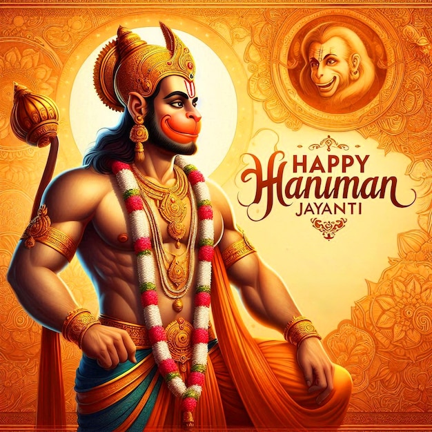 Feliz festival de Hanuman Jayanti El trasfondo