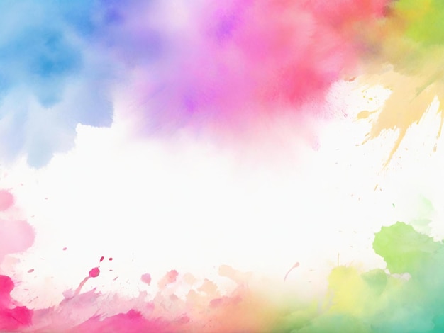 Feliz festival de Holi colorido diseño de fondo de la mejor calidad imagen hiperrealista plantilla de banner