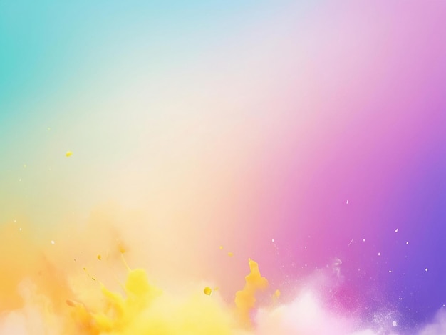 Feliz festival de Holi colorido diseño de fondo de la mejor calidad imagen hiperrealista plantilla de banner