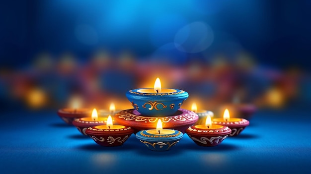 Feliz festival de las luces de Diwali