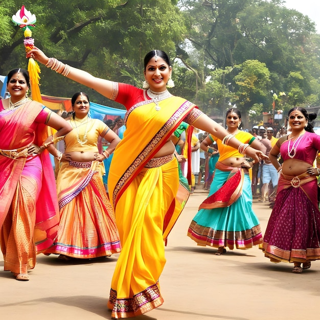 Feliz festival de Makar Sankranti póster de fiesta al aire libre Sankrant o Maghi fiesta del calendario hindú