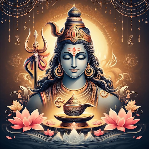 feliz festival religioso Maha Shivratri