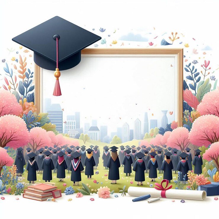 Foto feliz fiesta de graduación