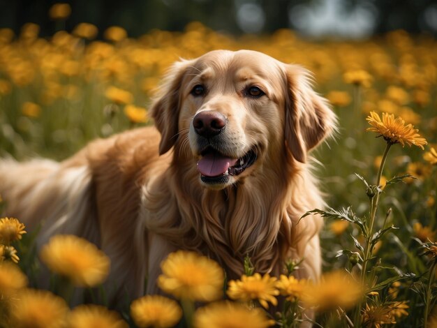 Feliz golden retriever