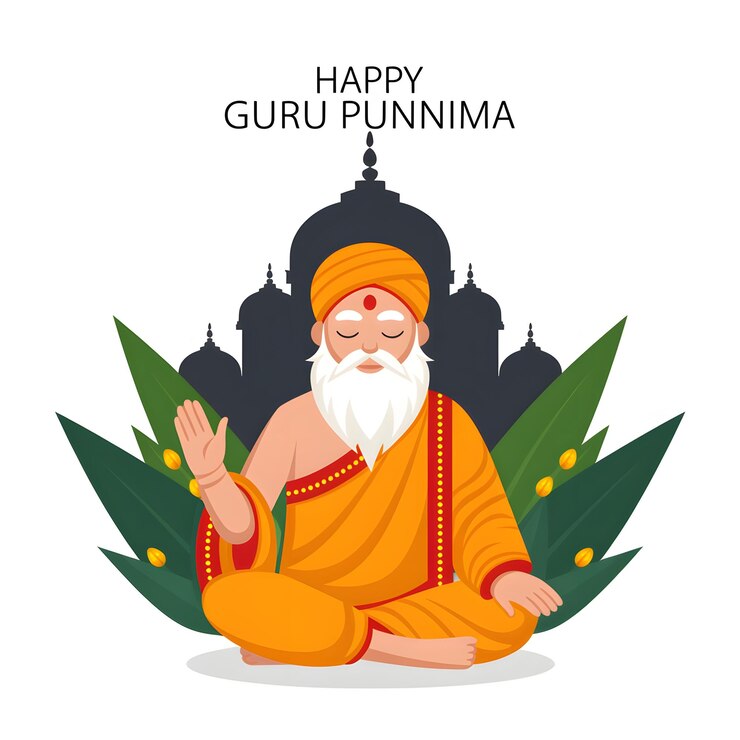 Foto feliz guru purnima una celebración espiritual