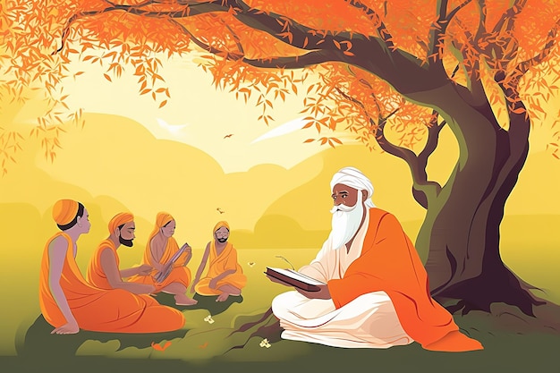 Feliz Guru Purnima Generativo ai