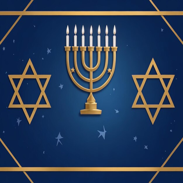 Foto feliz hanukkah estrela david imagens de fundo coleções lindos papéis de parede ai gerados