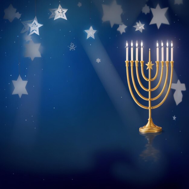 Foto feliz hanukkah estrela david imagens de fundo coleções lindos papéis de parede ai gerados