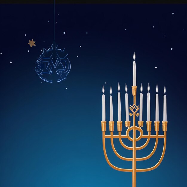 Feliz Hanukkah estrela de David imagens de fundo coleções lindos papéis de parede ai gerado