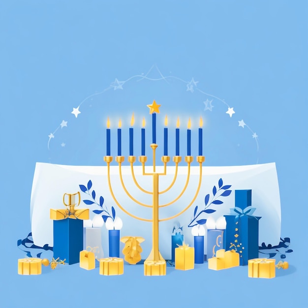 Feliz Hanukkah estrela de David imagens de fundo coleções lindos papéis de parede ai gerado