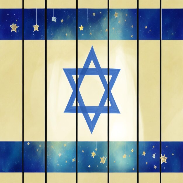 Feliz Hanukkah estrela de David imagens de fundo coleções lindos papéis de parede ai gerado