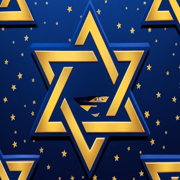 Feliz Hanukkah estrela de David imagens de fundo coleções lindos papéis de parede ai gerado