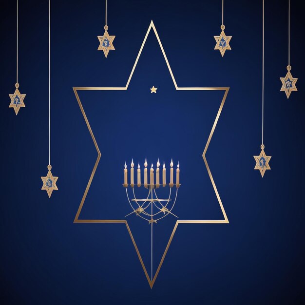 Feliz Hanukkah estrella de David imágenes de fondo colecciones de fondos lindos ai generados