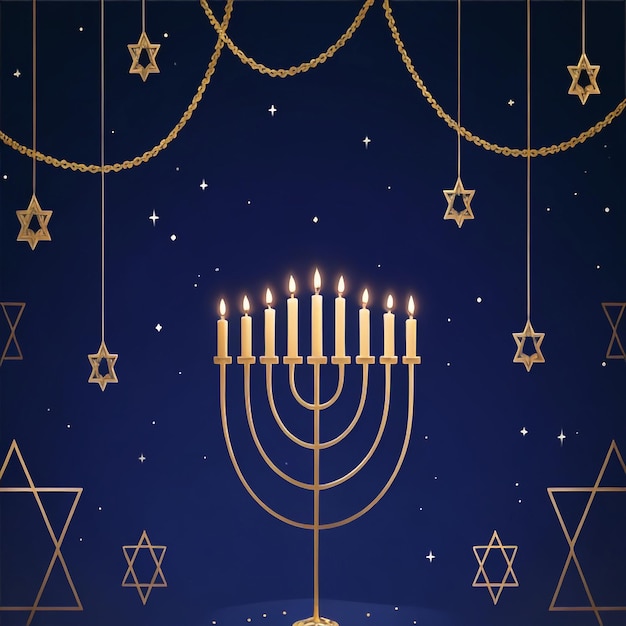 Feliz Hanukkah estrella de David imágenes de fondo colecciones de fondos lindos ai generados