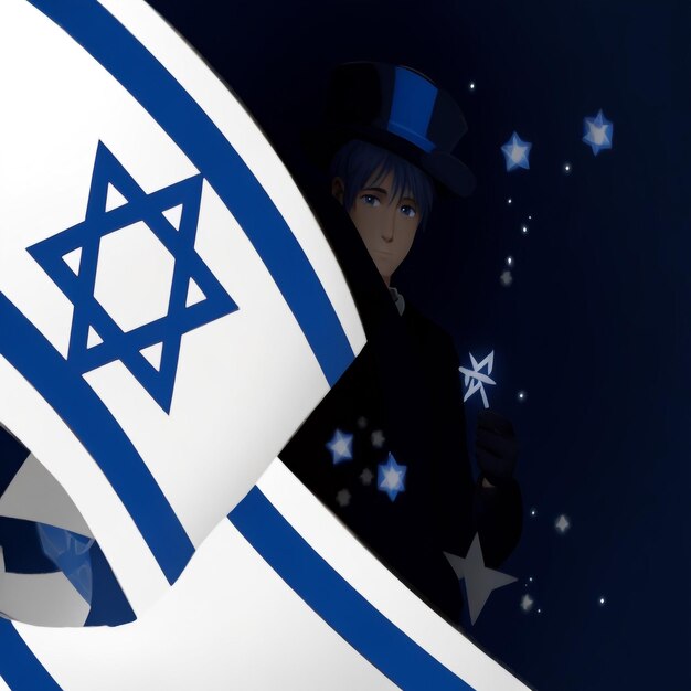 Feliz Hanukkah estrella de David imágenes de fondo colecciones de fondos lindos ai generados