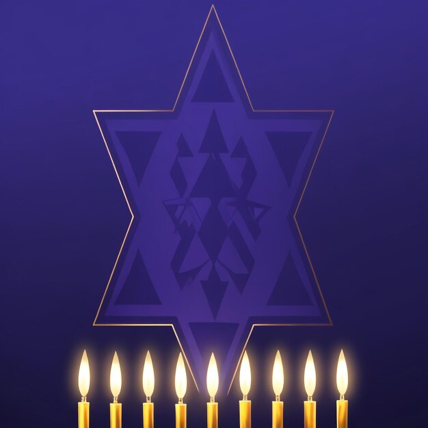 Feliz Hanukkah estrella de David imágenes de fondo colecciones de fondos lindos ai generados