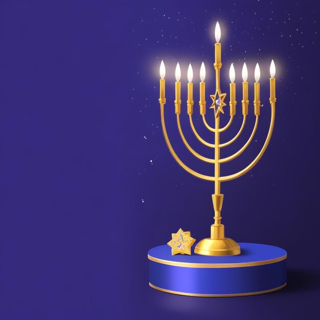 Feliz Hanukkah estrella de David imágenes de fondo colecciones de fondos lindos ai generados