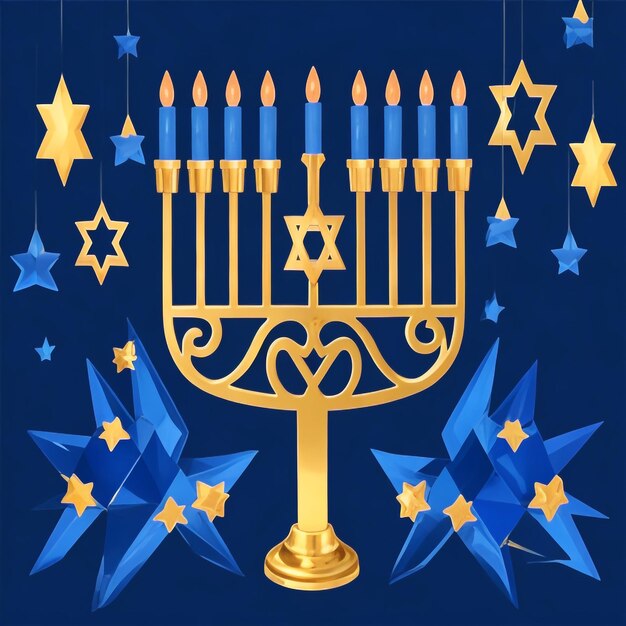 Foto feliz hanukkah estrella de david imágenes de fondo colecciones lindos fondos de pantalla ai generados