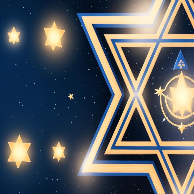 Feliz Hanukkah estrella de David imágenes de fondo colecciones lindos fondos de pantalla ai generados