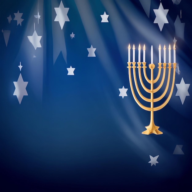 Feliz Hanukkah estrella de David imágenes de fondo colecciones lindos fondos de pantalla ai generados