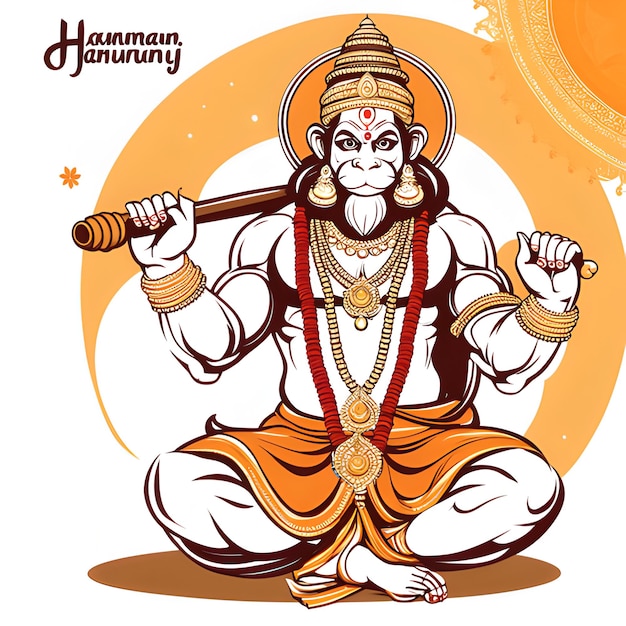 Feliz Hanuman Jayanti Foto Premium