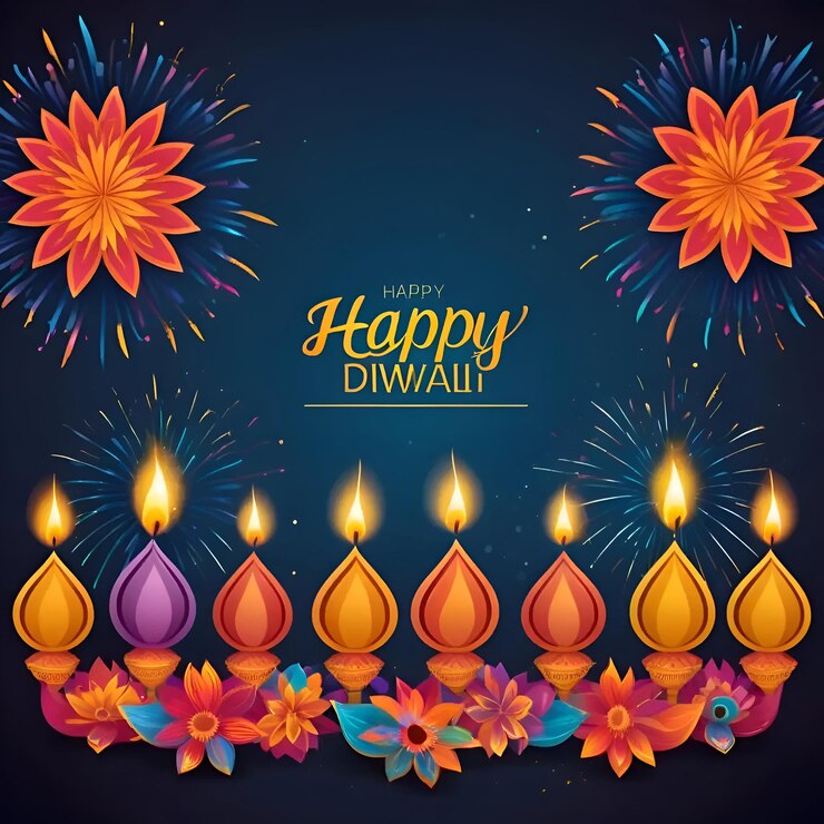 Feliz imagen de fondo de Diwali