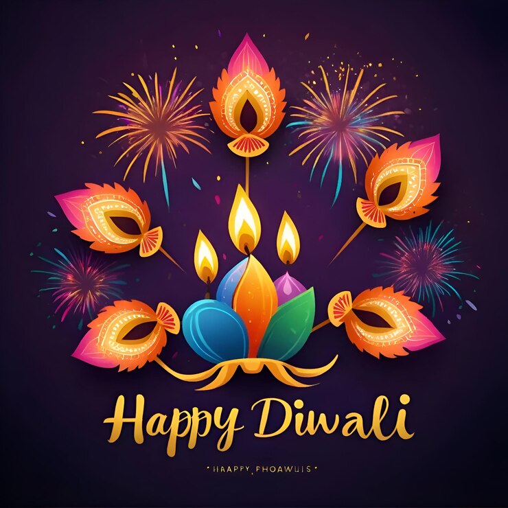 Feliz imagen de fondo de Diwali