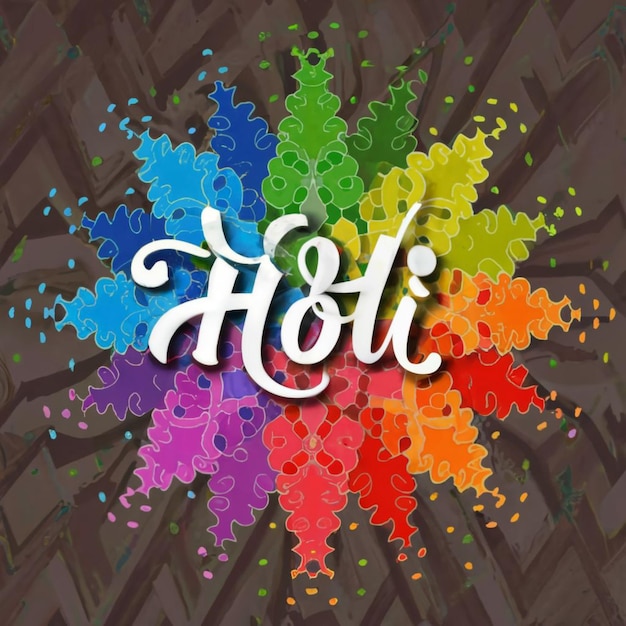 Feliz imagen de fondo del festival de Holi Holi