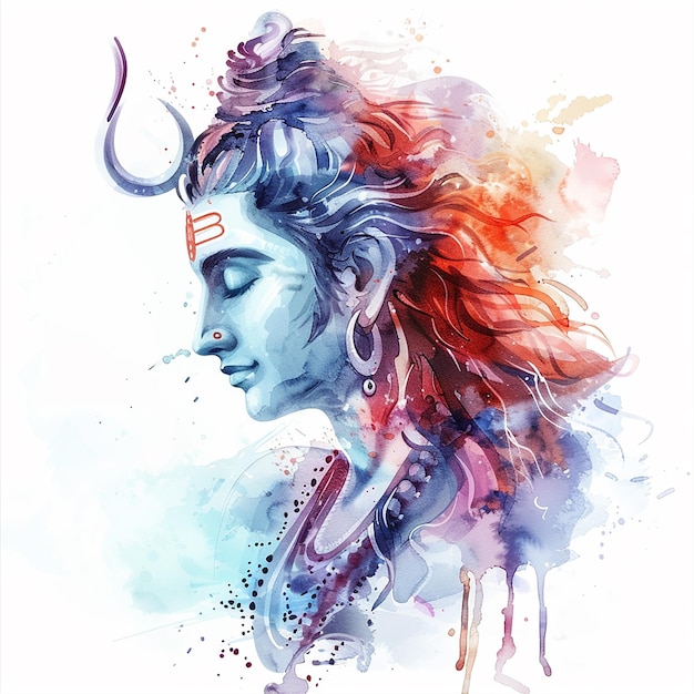 Feliz Maha Shivratri, o Senhor Shiva em uma glória deslumbrante.