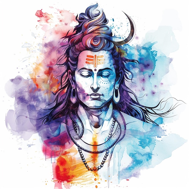 Feliz Maha Shivratri el Señor Shiva en una impresionante gloria