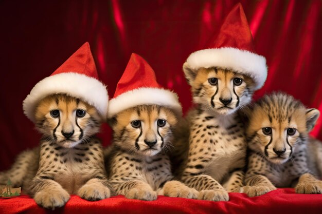 Foto feliz natal animal porco macaco zebra urso leão elefante polvo gato vaca cão pato