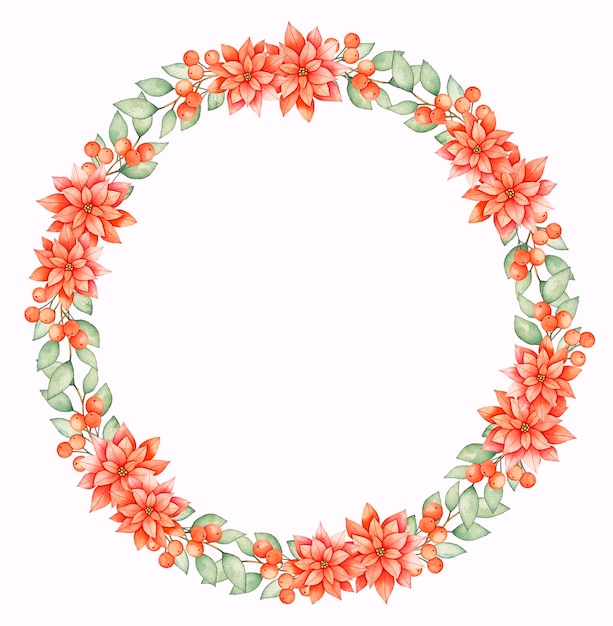 Feliz Natal aquarela ilustração de Papai Noel