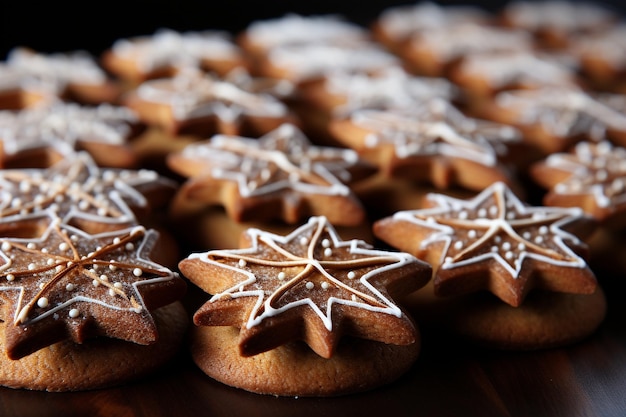 Feliz Natal, biscoitos de pão de gengibre.