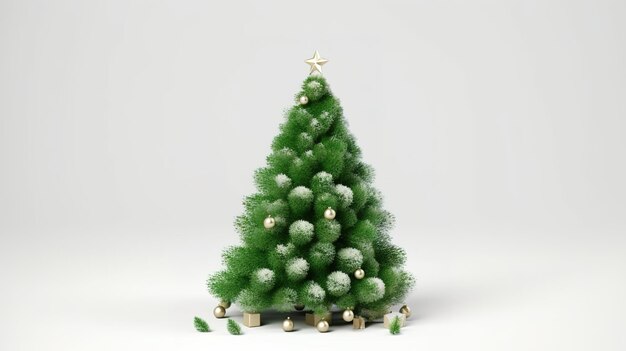 Feliz Natal com presentes e árvore de natal Generative ai