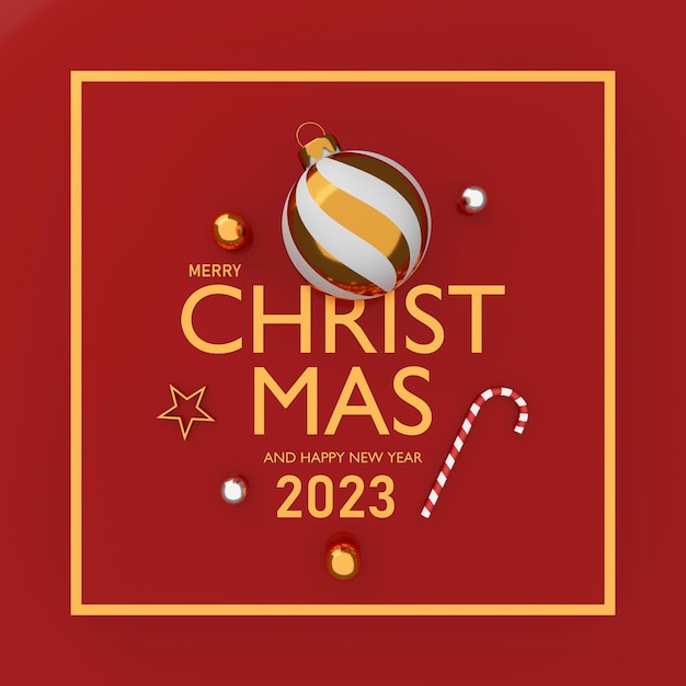 Feliz Natal e Feliz Ano Novo Design de Cartão