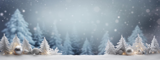 Feliz Navidad y Año Nuevo banner fondo copia espacio decoraciones de vacaciones de invierno