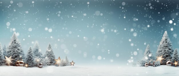 Feliz Navidad y Año Nuevo banner fondo copia espacio decoraciones de vacaciones de invierno