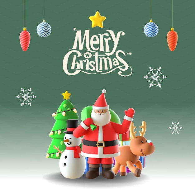 Feliz Navidad y Feliz Navidad estandarte listo