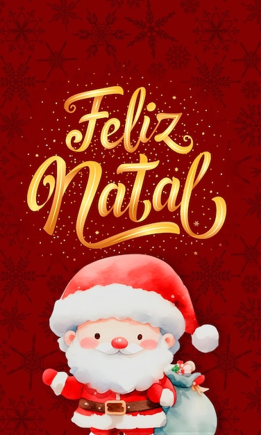 Foto feliz navidad en portugués